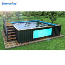 40 ft  stainless steel  container Hot-dip galvanized steel swimming pool